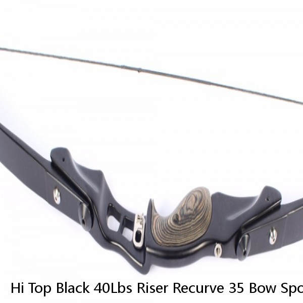 Hi Top Black 40Lbs Riser Recurve 35 Bow Sport Adult Archery Set Professional China Junxing Recurve Bow For Hunting