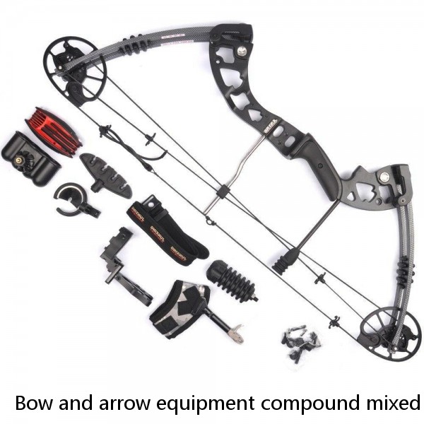 Bow and arrow equipment compound mixed wheel bow frame rubber long short eight bow frame