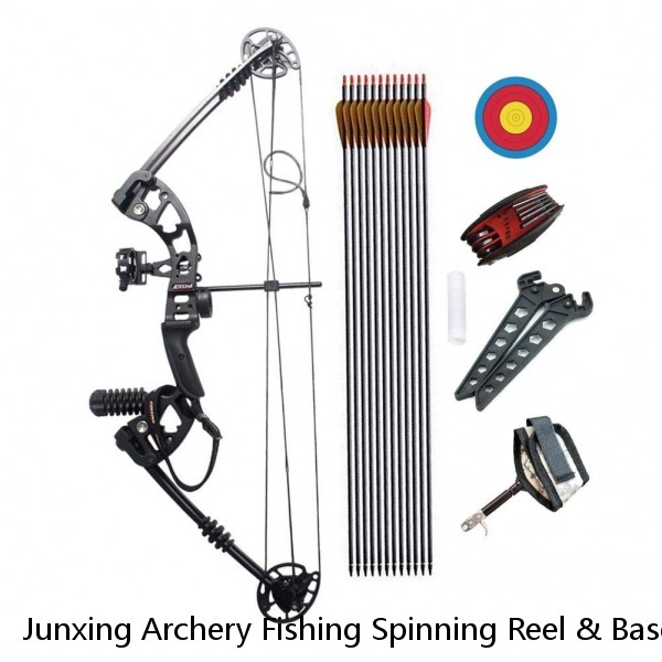 Junxing Archery Fishing Spinning Reel & Base F Compound Bow Fishing Hunting