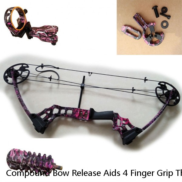Compound Bow Release Aids 4 Finger Grip Thumb Caliper Trigger Archery Hunting